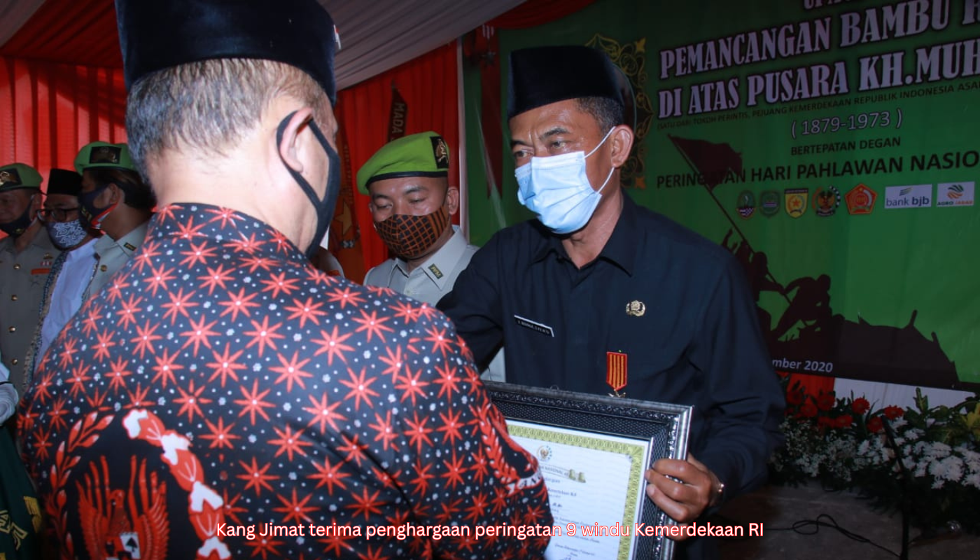 Kang Jimat terima penghargaan peringatan 9 windu Kemerdekaan RI