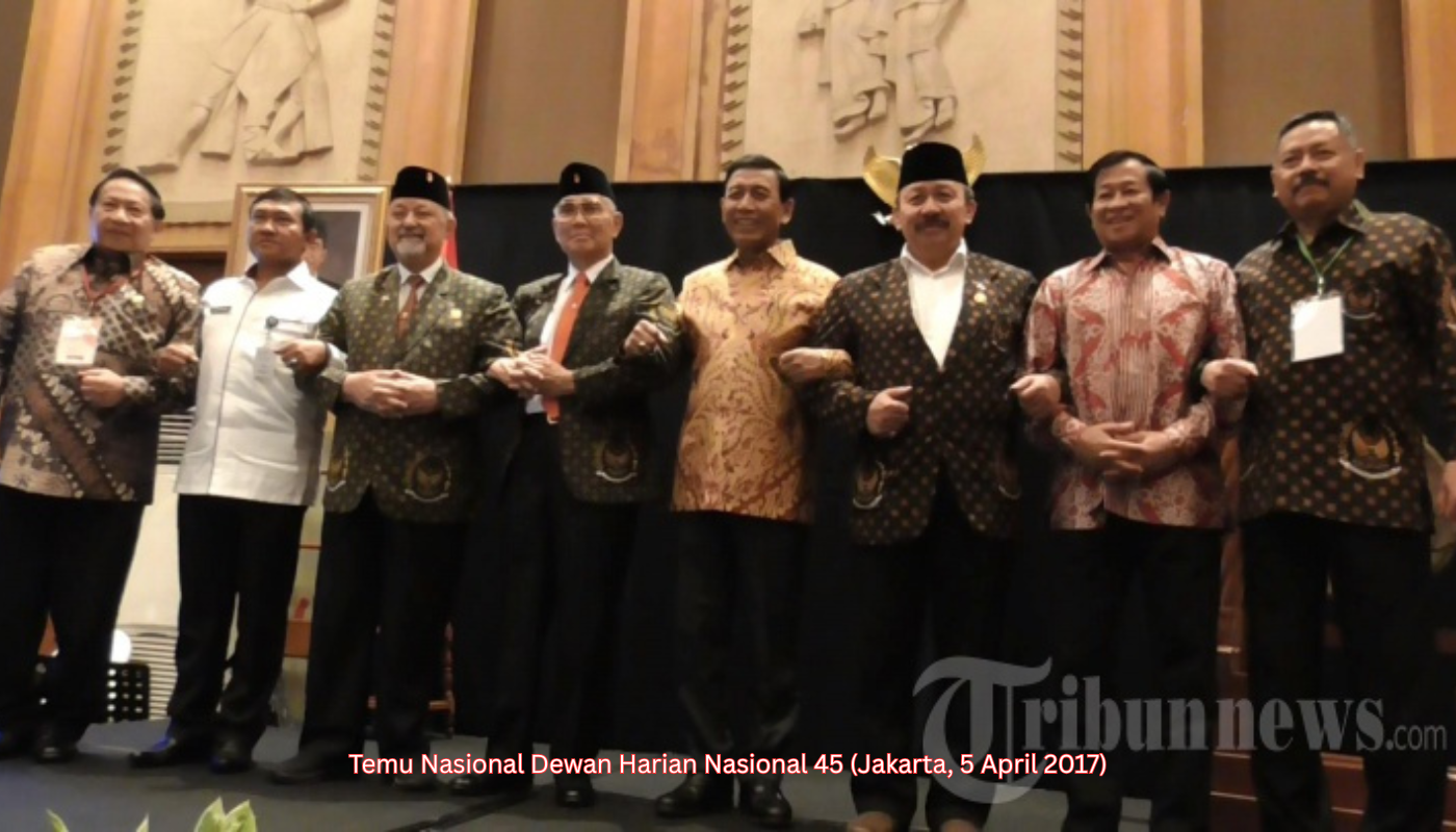 Buka Temu Nasional DHN 45 Wiranto Ingatkan Pentingnya Toleransi