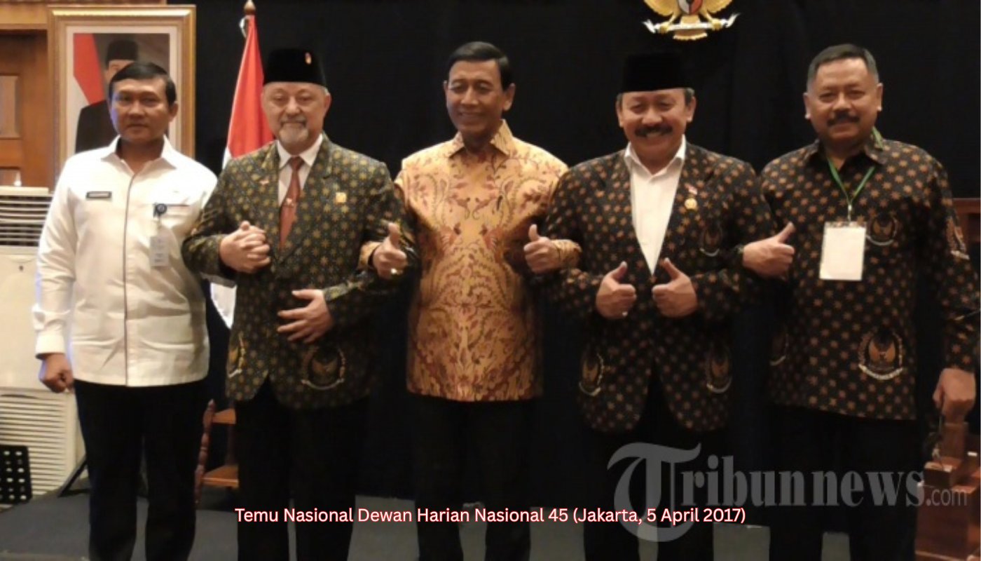 Buka Temu Nasional DHN 45 Wiranto Ingatkan Pentingnya Toleransi